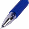 Ручка гелевая с грипом BRAUBERG "EXTRA GT NEEDLE", СИНЯЯ, игольчатый узел 0,5 мм, линия 0,35 мм, 143916