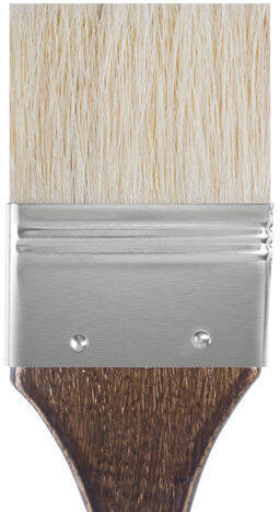 Кисть художественная профессиональная BRAUBERG ART CLASSIC, щетина, флейц, № 50, короткая ручка, 200746