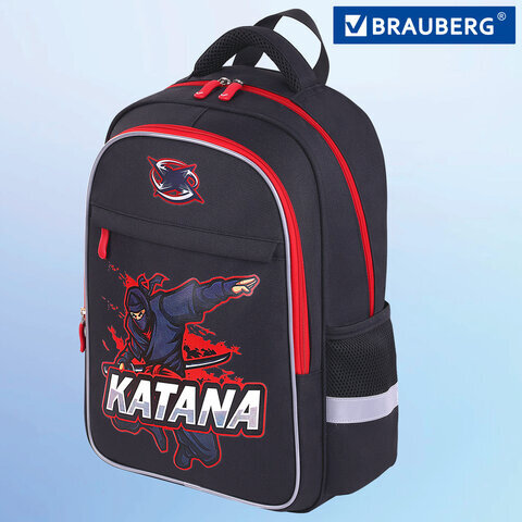 Рюкзак BRAUBERG FAVOUR, 2 отделения, 3 кармана, "Katana", 40х29х15 см, 271419