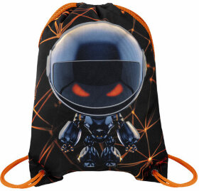 Мешок для обуви BRAUBERG PREMIUM, карман, подкладка, светоотражайка, 43х33 см, &quot;UFO&quot;, 271622