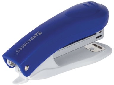 Степлер №10 BRAUBERG "Original", до 12 листов, с антистеплером, синий, 222530