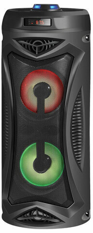 Колонка портативная DEFENDER G70, 2.0, 12 Вт, Bluetooth, FM-тюнер, microSD, чёрная, 65171