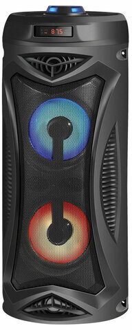 Колонка портативная DEFENDER G70, 2.0, 12 Вт, Bluetooth, FM-тюнер, microSD, чёрная, 65171