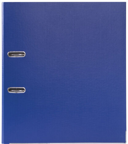 Папка-регистратор, покрытие пластик, 50 мм, ПРОЧНАЯ, с уголком, BRAUBERG, синяя, 226590