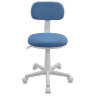 Кресло детское CH-W201NX, без подлокотников, пластик белый, голубое, 477004