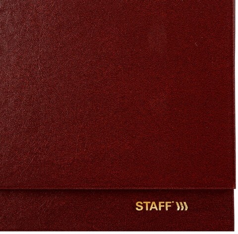 Планинг датированный 2026 300х130 мм, STAFF, гребень, обложка бумвинил, 64 л., бордовый, 117359