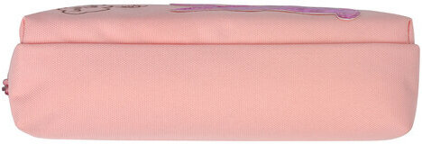 Пенал-косметичка ЮНЛАНДИЯ, 2 отделения, мягкий, "Зайка", розовый, 20х7х9 см, 228988