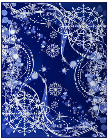 Украшение для окон и стекла ЗОЛОТАЯ СКАЗКА "Зимние узоры 2", 30х38 см, ПВХ, 591244