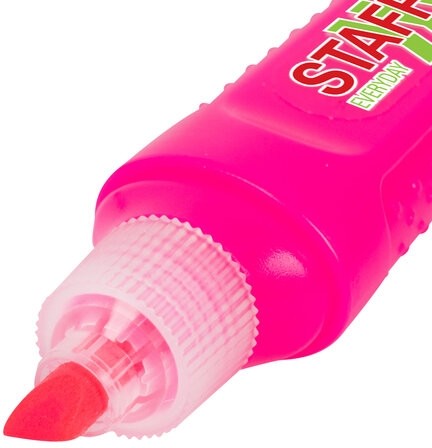 Набор текстовыделителей 4 НЕОНОВЫХ ЦВЕТА, STAFF "EVERYDAY HL-707", линия 1-5 мм, скошенный наконечник, 152548