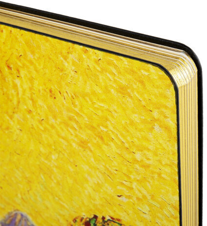 Ежедневник недатированный А5 (138х213 мм), BRAUBERG VISTA, под кожу, гибкий, 136 л., "Van Gogh", 111987