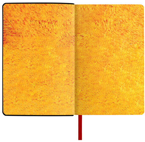 Ежедневник недатированный А5 (138х213 мм), BRAUBERG VISTA, под кожу, гибкий, 136 л., "Van Gogh", 111987