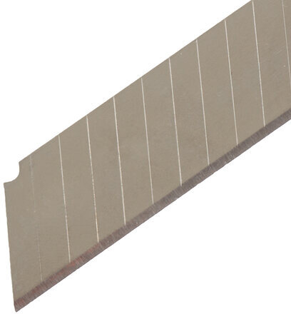 Лезвия для ножей 18 мм КОМПЛЕКТ 10 ШТ., толщина лезвия 0,38 мм, в пластиковом пенале, STAFF "Basic", 235466