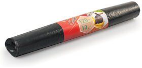 Мешки для мусора 120 л, черные, в рулоне 10 шт., ПВД, 25 мкм, 68х102 см, ЭКОНОМ, КОНЦЕПЦИЯ БЫТА &quot;EcoClean&quot;, 2630