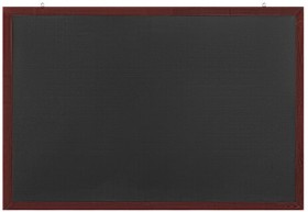 Доска для мела магнитная 60х90 см, черная, деревянная окрашенная рамка, Россия, BRAUBERG, 236891