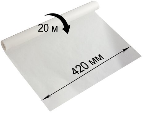 Калька под тушь, рулон 420 мм х 20 м, 40 г/м2, Лилия Холдинг, КБ-4086