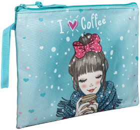 Папка для тетрадей BRAUBERG А5, 1 отделение, полиэстер, на молнии, с ручкой, &quot;Girl&quot;, 270973