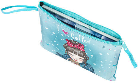 Папка для тетрадей BRAUBERG А5, 1 отделение, полиэстер, на молнии, с ручкой, "Girl", 270973