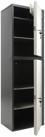 Шкаф металлический для документов AIKO "SL-150/2Т" ГРАФИТ, 1490х460х340 мм, 36 кг, S10799152502