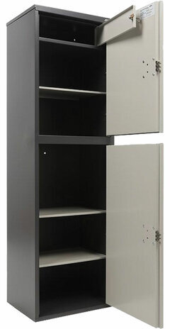 Шкаф металлический для документов AIKO "SL-150/2Т" ГРАФИТ, 1490х460х340 мм, 36 кг, S10799152502