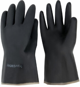 Перчатки резиновые технические кислотощелочестойкие КЩС Тип-1, АЗРИ, размер 3 (большой), К80/Щ50