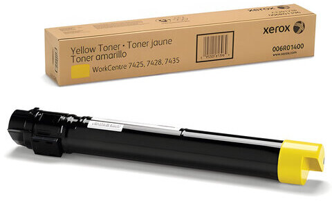 Тонер-картридж XEROX (006R01400) WC 7425/7428/7435, желтый, оригинальный, ресурс 15000 стр.