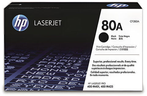 Картридж лазерный HP (CF280A) LaserJet Pro M401/M425, №80A, черный, оригинальный, ресурс 2700 страниц
