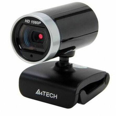 Веб-камера A4TECH PK-910H, 2 Мп, микрофон, USB 2.0, регулируемый крепеж, черная, 695255