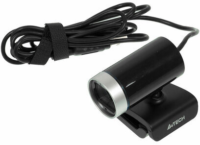 Веб-камера A4TECH PK-910H, 2 Мп, микрофон, USB 2.0, регулируемый крепеж, черная, 695255