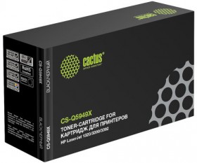 Картридж лазерный CACTUS (CS-Q5949X) для HP LaserJet 1320/3390/3392, ресурс 6000 стр.