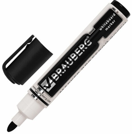 Маркеры стираемые для белой доски НАБОР 4 ЦВЕТА, BRAUBERG "Neo", 5 мм, с клипом, 150491