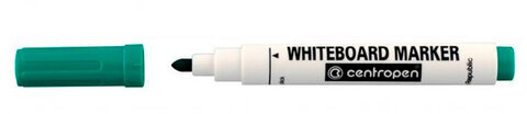 Маркер стираемый для белой доски ЗЕЛЕНЫЙ, CENTROPEN "Dry-Wipe", 2,5 мм, 8559, 5 8559 0110