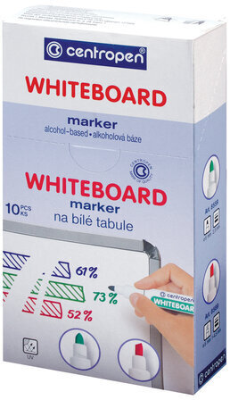 Маркер стираемый для белой доски ЗЕЛЕНЫЙ, CENTROPEN "Dry-Wipe", 2,5 мм, 8559, 5 8559 0110