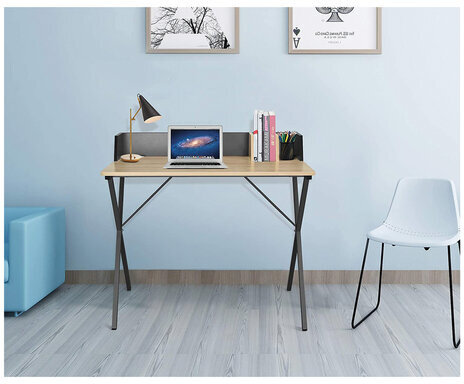 Стол на металлокаркасе BRABIX "LOFT CD-007", 800х500х840 мм, органайзер, комбинированный, 641227