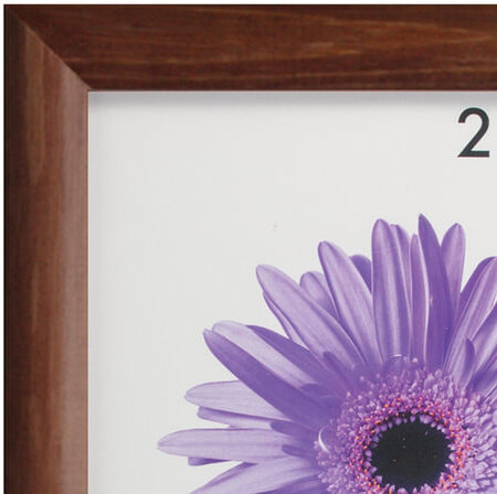 Рамка премиум 50х70 см, дерево, багет 26 мм, "Berta", орех, 0006-50-0006