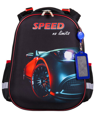 Ранец ЮНЛАНДИЯ EXTRA, с дополнительным объемом, "No limits", 38х29х18 см, 270678