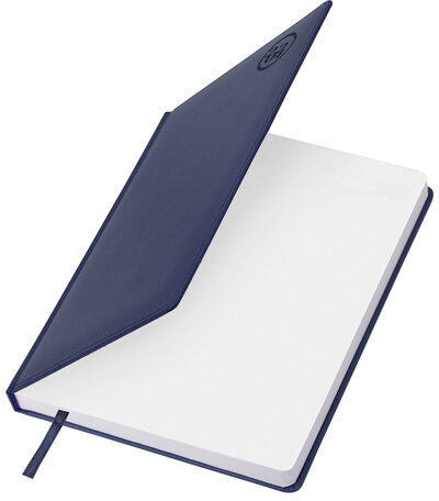 Ежедневник датированный 2024 БОЛЬШОЙ ФОРМАТ 210х297 мм А4, BRAUBERG "Favorite", под кожу, синий, 114773