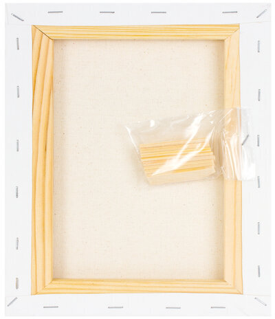 Холст на подрамнике BRAUBERG ART DEBUT, 25х30см, 280 г/м2, грунт, 100% хлопок, мелкое зерно, 191642