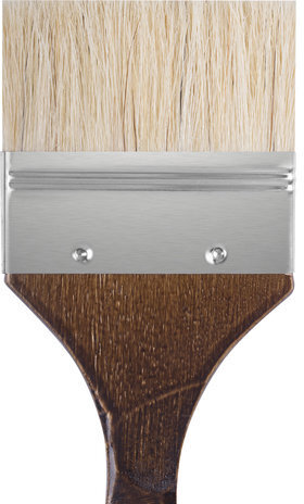 Кисть художественная профессиональная BRAUBERG ART CLASSIC, щетина, флейц, № 75, короткая ручка, 200747