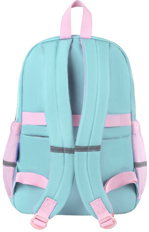 Рюкзак BRAUBERG PASTEL с термонашивками в комплекте, "Funny clouds", мятный, 40х29х14 см, 271421