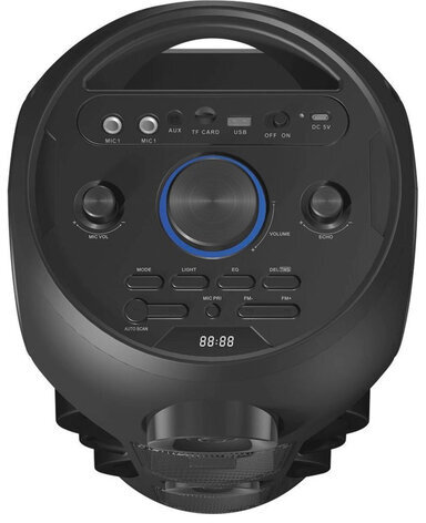 Колонка портативная DEFENDER G78, 2.0, 70 Вт, Bluetooth, FM-тюнер, microSD, чёрная, 65178