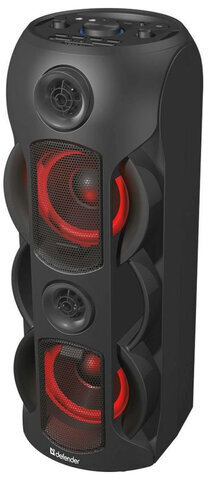 Колонка портативная DEFENDER G78, 2.0, 70 Вт, Bluetooth, FM-тюнер, microSD, чёрная, 65178