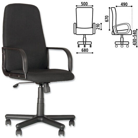 Кресло офисное "Diplomat", черное