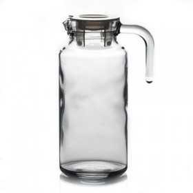 Кувшин прозрачный с крышкой, объем 1300 мл, стекло, PASABAHCE &quot;БЕЙЗИК&quot;, фирменная подарочная упаковка, 43964