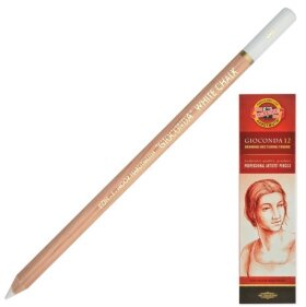 Карандаш меловой KOH-I-NOOR, 1 шт., &quot;Gioconda&quot;, белый, 8801001001KS