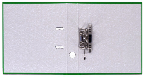 Папка-регистратор, покрытие пластик, 50 мм, ПРОЧНАЯ, с уголком, BRAUBERG, зеленая, 226591