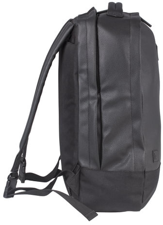 Рюкзак BRAUBERG молодежный с отделением для ноутбука, "Квадро", искуственная кожа, черный, 44х29х13 см, 227088