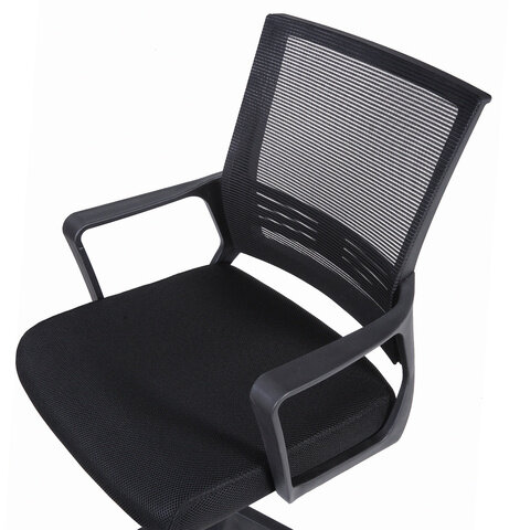 Кресло BRABIX "Balance MG-320", с подлокотниками, черное, 531831