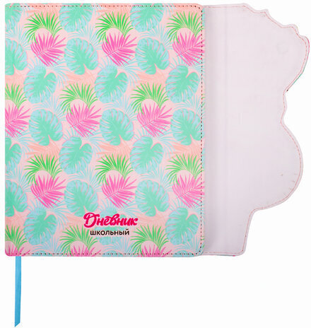 Дневник 1-11 класс 48 л., кожзам (твердая), магнитный клапан, ЮНЛАНДИЯ, "ФЛАМИНГО", 105954
