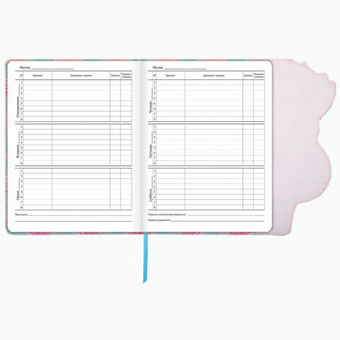 Дневник 1-11 класс 48 л., кожзам (твердая), магнитный клапан, ЮНЛАНДИЯ, "ФЛАМИНГО", 105954