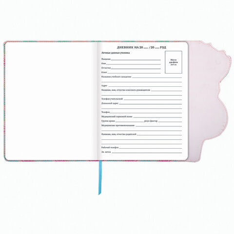 Дневник 1-11 класс 48 л., кожзам (твердая), магнитный клапан, ЮНЛАНДИЯ, "ФЛАМИНГО", 105954